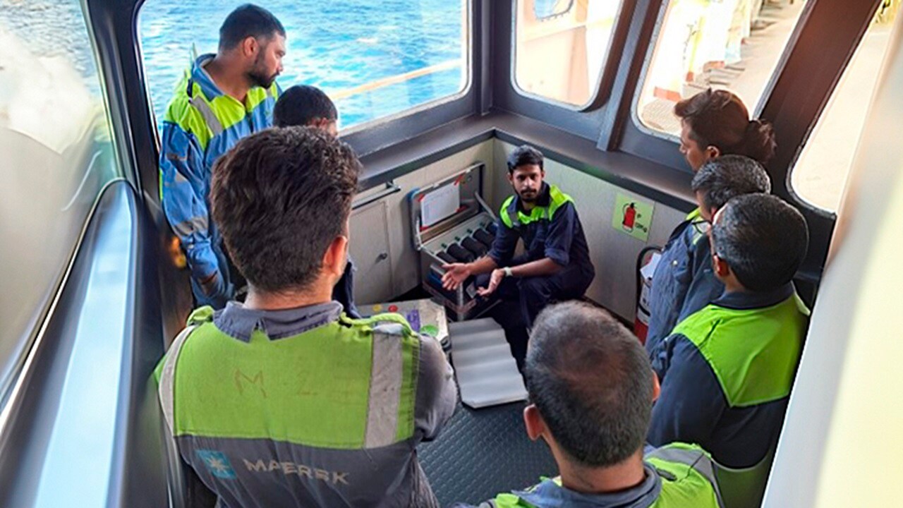 Maersk crew on vessels