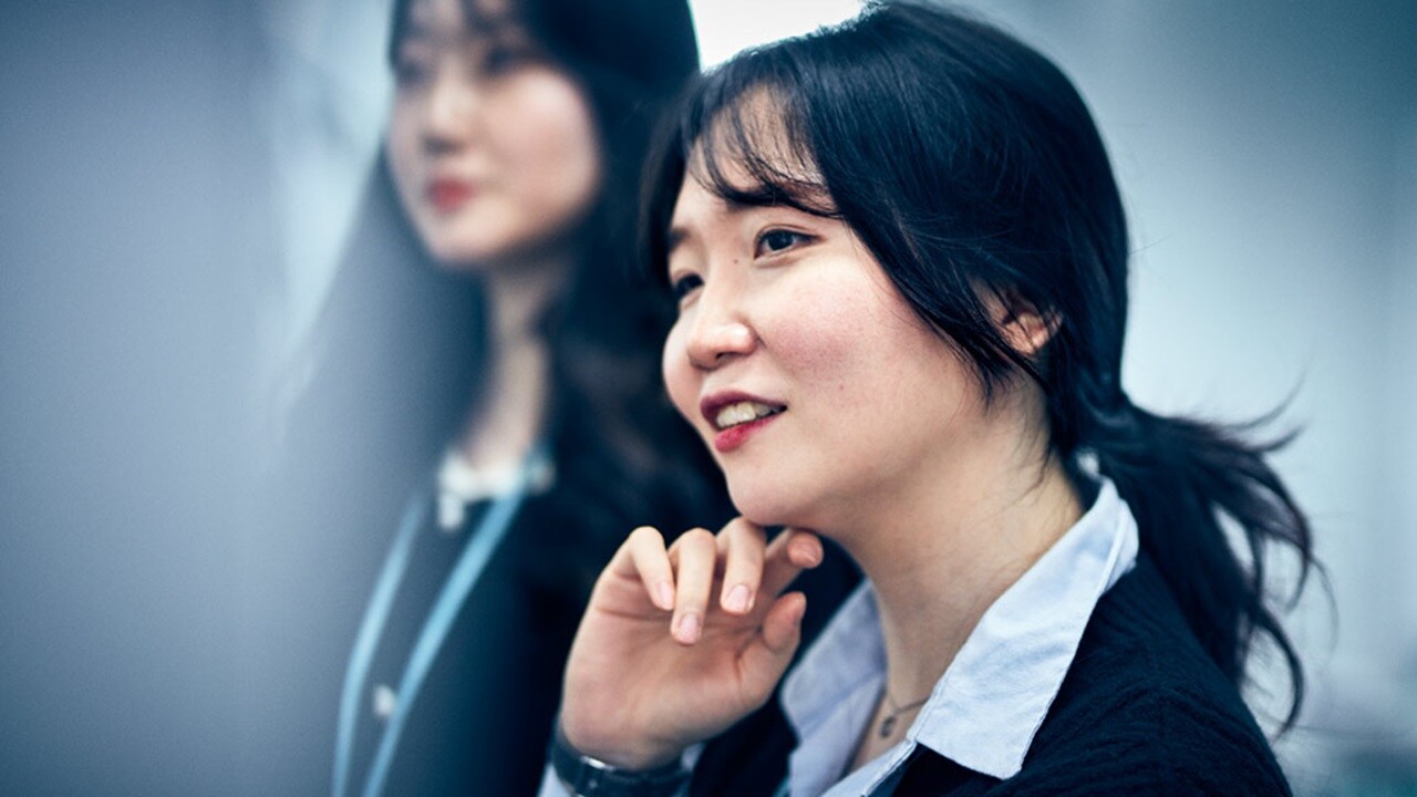 A group of supply chain tech people at work