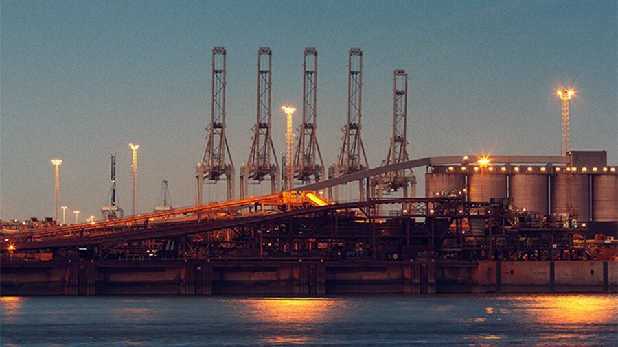 A terminal seen from a distance