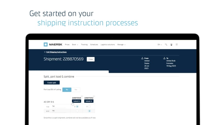 shipping instruction