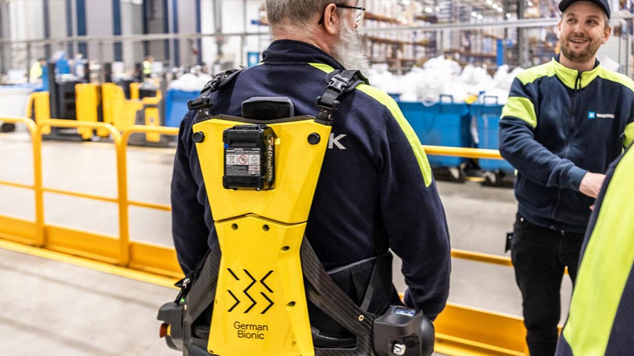 A workers in a warehouse