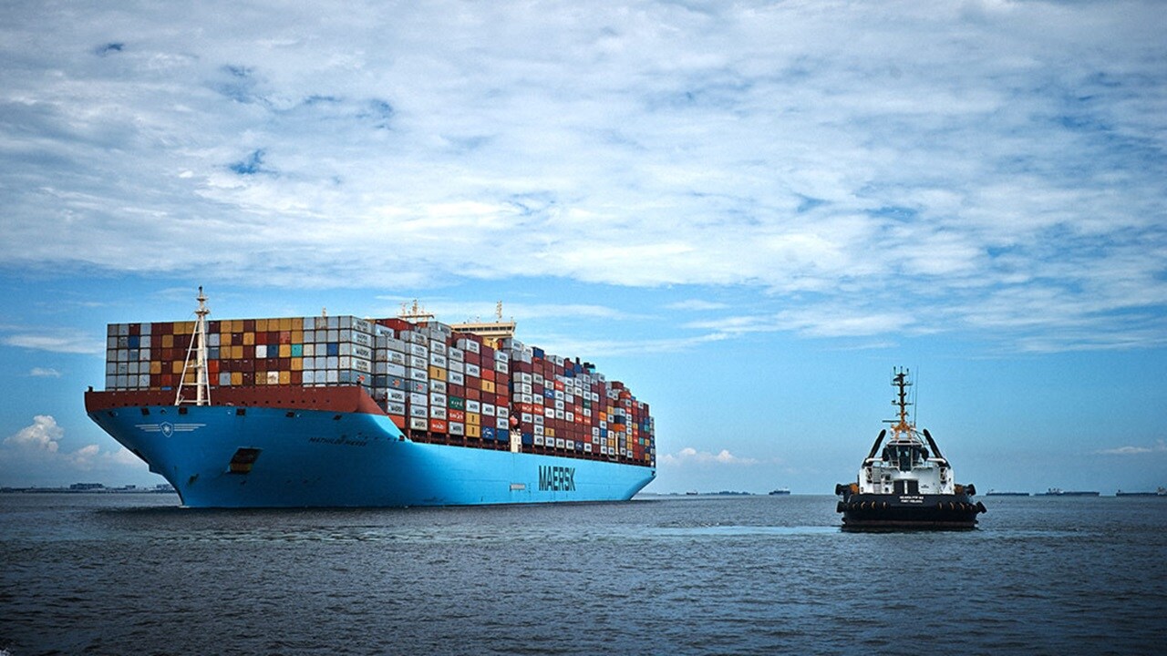 Maersk Mathilde vessel on the ocean