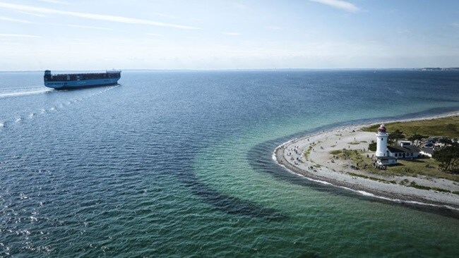 Maersk ship on Ocean
