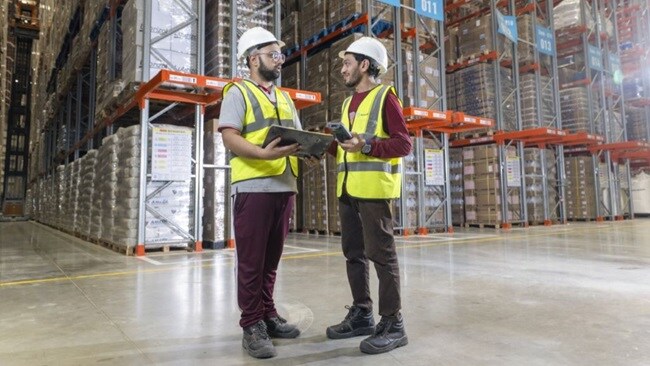 Employees working in warehosue