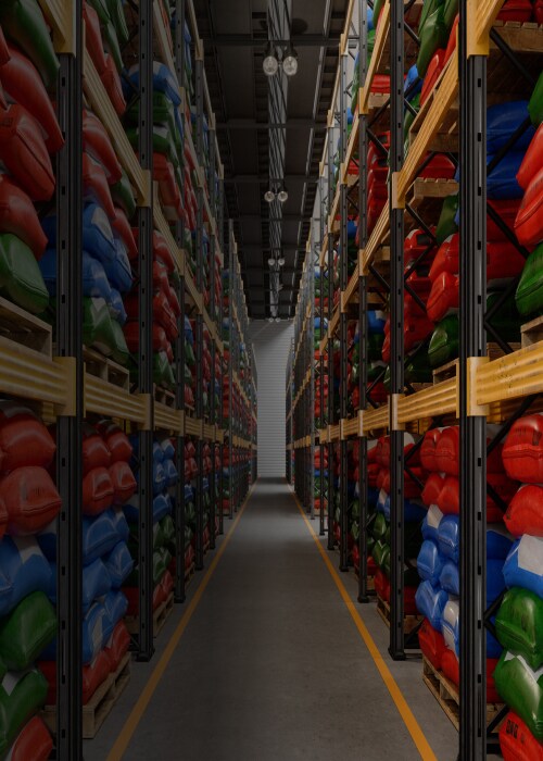 Shot of Maersk warehouse